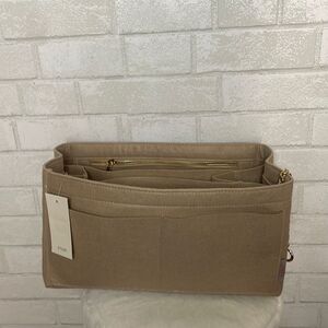 ZTUJO Bag Organizer for Designer Bags NWT Multi Compartments Felt Beige BrownTan